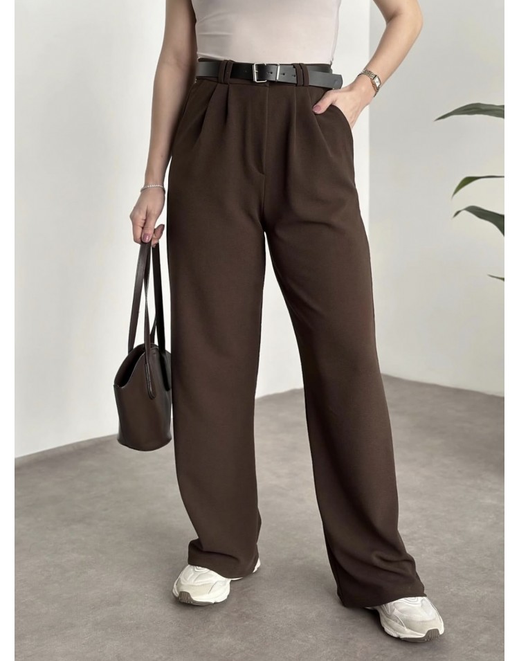 Esnek Kemerli Pantalon
