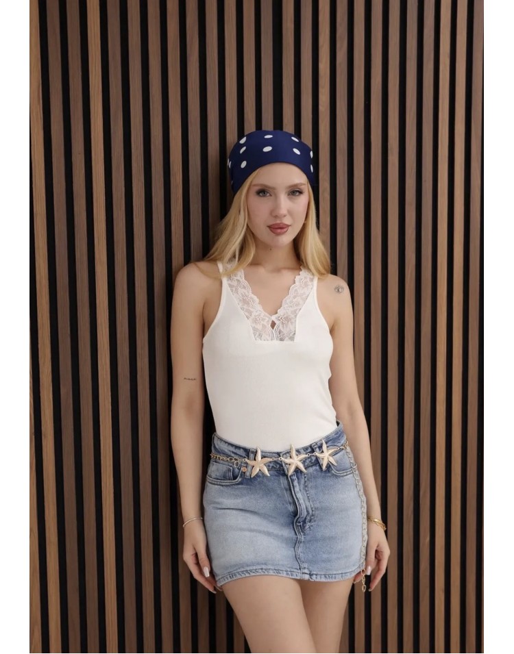 Dantel Detay Crop